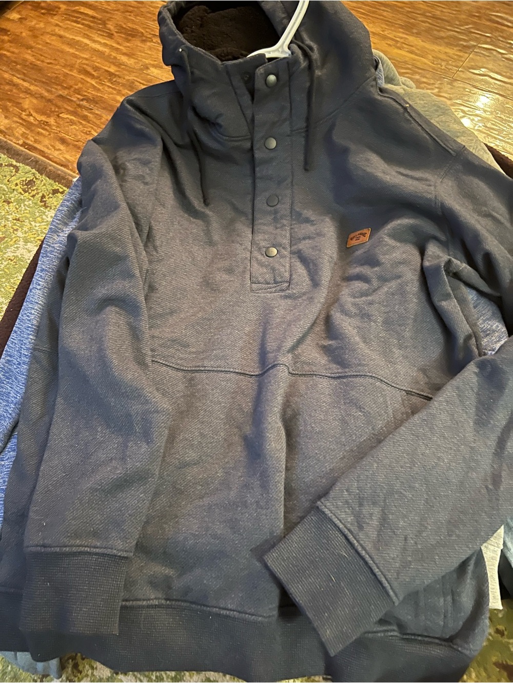 Men's billabong Navy Pullover Hoodie Sweatshirt